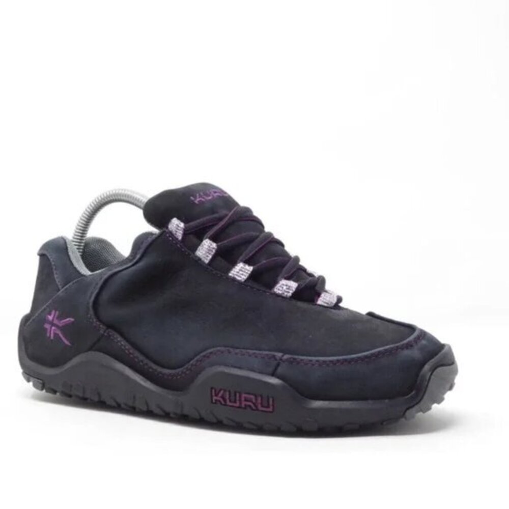 KURU Chicane Trail Hiking Shoes Black Boysenberry Suede Outdoor Sneakers